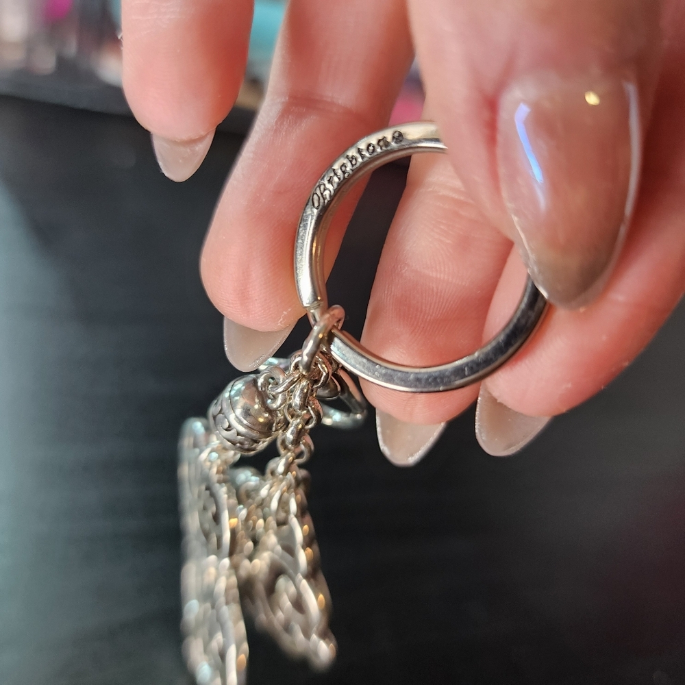 Brighton Retired "Geneva" Silver Charms Keychain Or Bag Charm - NWOT - Picture 3 of 3